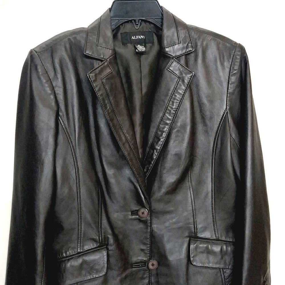 Alfani Genuine Leather Jacket